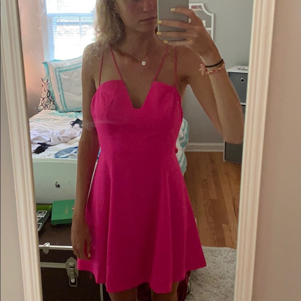 Tobi hot pink dress